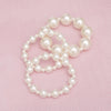 3 Pcs Cream Pearl Classic Coordinated Bracelet Set