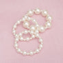 3 Pcs Cream Pearl Classic Coordinated Bracelet Set