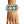 AKA Pink Green Pearl 3 Pcs Chunky Bracelet Set
