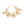 Charm Chunky Gold Puffy Heart Toggle Bracelet