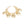 Charm Chunky Gold Puffy Heart Toggle Bracelet