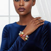 High Gloss Multicolor Pearlescent 3pc Bracelets