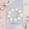 High Gloss Pearlescent Cream 24mm Bead Bracelet