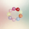 High Gloss Pearlescent Color 24mm Bead Bracelet