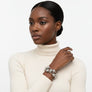 High Shine Silver Bead 3pcs Stretch Bracelet Set
