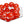 Bracelet Swirled Orange Marble Bubble Ball Bead