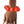 Bracelet Swirled Orange Marble Bubble Ball Bead