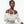 Top Handle Trapeze White Pearl Woven Handbag Bag