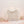 Top Handle Square Cream Pearl Woven Handbag