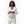 Top Handle Square White Pearl Woven Handbag
