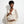 Top Handle Square White Pearl Woven Handbag