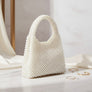 Top Handle Luxe Lady Cream Pearl Hollywood Handbag