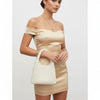 Top Handle Luxe Lady Cream Pearl Hollywood Handbag