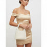 Top Handle Luxe Lady Cream Pearl Hollywood Handbag
