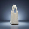 Top Handle Luxe Lady White Pearl Hollywood Handbag