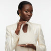 Top Handle Luxe Lady Cream Pearl Hollywood Handbag