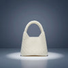 Top Handle Luxe Lady White Pearl Hollywood Handbag
