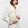 Top Handle Luxe Lady Cream Pearl Hollywood Handbag