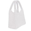 Top Handle Luxe Lady White Pearl Hollywood Handbag