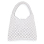 Top Handle Luxe Lady White Pearl Hollywood Handbag