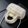 Barrel Bag Luminous Cream Pearl Woven Handbag