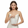 Top Handle Vintage Woven White Pearl Crossbody Bag