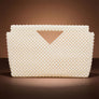 Clutch Cream Pearl Open Top Handmade Bag