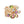 Cocktail Ring Multicolor Flower Gold Branch Women