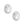 Silver Oval Halo Studs