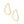 Stud Organic Oval Hammered Gold Earrings Women