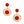 Drop Glam Red Stone Gold Round Earrings