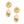 Drop Black Gold Medium Statement Earring for Women