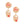 Drop Pink Gold Medium Statement Earrings for Women