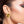 Stud Black Gold Small Oval Earrings for Women
