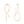 Stud Gold Medium Irregular Earrings for Women