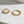 Gold Chain Open Hoops with Cream Pearl Earrings