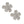 Stud Aurbo Rhinestone Encrusted Flower Earrings