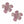 Studs Pink Rhinestone Encrusted Flower Earrings