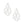 Dangle Large Silver Geometric Structured Earrings