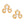 Stud Gold Triple Looped Cream Pearl Earrings