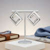 Stud Silver Interlocking Frame Structured Earrings
