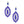 Dangle Royal Blue Teardrop Glam Oval Earring Women