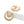 Hoops Gold Double Coiled Wire Pearl Earrings