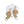 Drop Large Gold Looped Coiled Wire Pearl Earrings