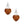 Hoops Large Wooden Heart Silver Earrings for Women