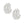 Clip On Silver Metal Linked Flowers Earrings Women
