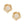 Clip On Gold Sculpted Floral Cream Pearl Earrings