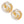 Clip On Gold 3D Yin-Yang Earrings for Women