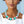 AKA Pink Green Single Strand Chunky Pearl Necklace