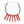 Necklace Red Long Wood Bead Bib for Women
